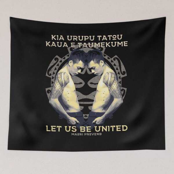 Item preview, Let Us Be United, Traditional Maori Proverb, New Zealand Design Tattoo, NZ, Kiwi designed and sold by Proverbial Wisdom Design.