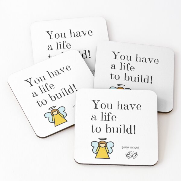 Aperçu de l'œuvre Message des anges. Vous avez une vie à construire. créée et vendue par happystorehs.