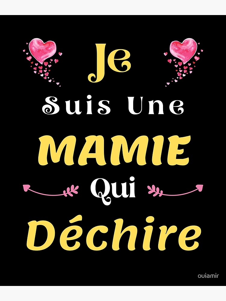 Carte De Vœux Mamie Qui Dechire Humour Fete Grand Mere Journee De La Femme Par Ouiamir Redbubble