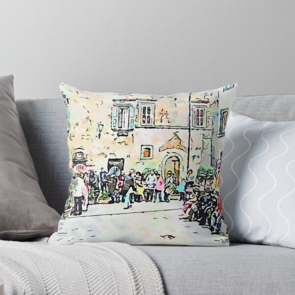 Item preview, Barbarano Romano: square with acrobats designed and sold by Giuseppe Cocco.