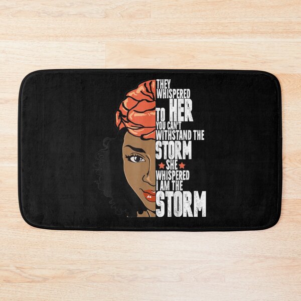 Item preview, Black History Month African Woman Afro I Am The Storm  designed and sold by melisenda.