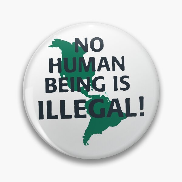 Item preview, No human being is illegal vintage design designed and sold by Bobobot.