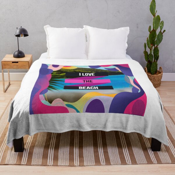 Aperçu de l'œuvre J'adore la plage colorée créée et vendue par chicsignzodiac.
