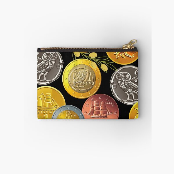 Item preview, Greek Coins And Olives designed and sold by Mamalia.