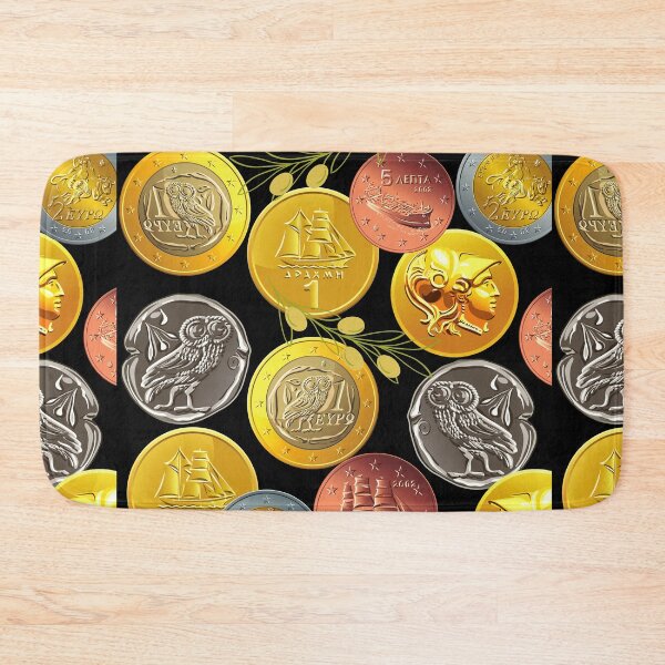 Item preview, Greek Coins And Olives designed and sold by Mamalia.