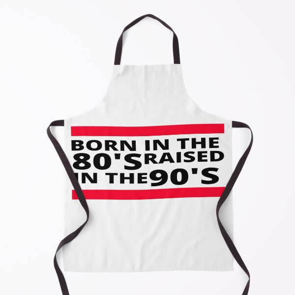 Item preview, Born in the 80's, Raised in the 90's Black font. designed and sold by House-Nostalgia.