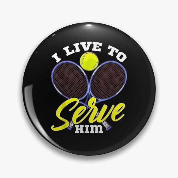 Item preview, Live To Serve Him Tennis Girlfriend Gf  designed and sold by melisenda.