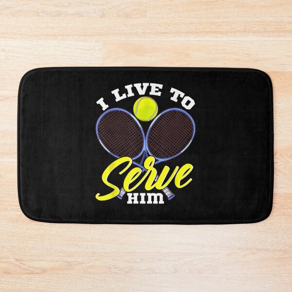 Item preview, Live To Serve Him Tennis Girlfriend Gf  designed and sold by melisenda.