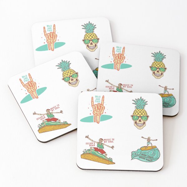 Item preview, Good Vibes Beach Skeleton Packs designed and sold by lodarohit.