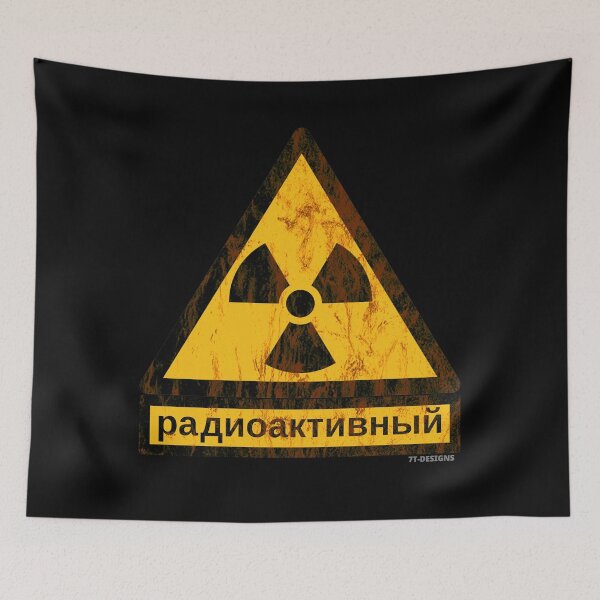 Item preview, rusty russian radioactive sign designed and sold by 7T-Designs.