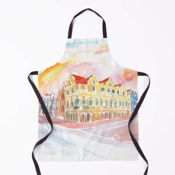 Item preview, Historic Handelskade Willemstad Curacao at Sunrise designed and sold by artshop77.