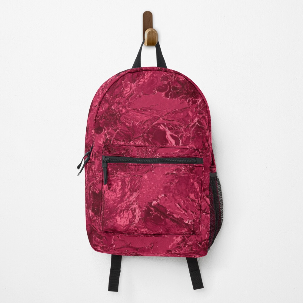 glamour 016 rote glitzernde Folie Rucksack