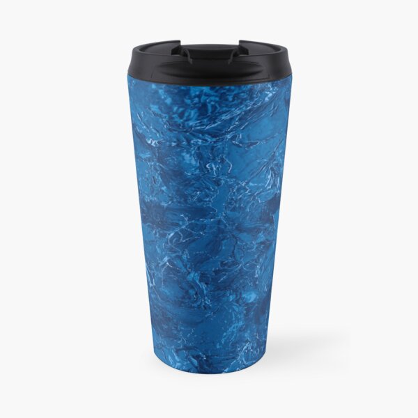 glamour 016 blue glittery foil Travel Mug