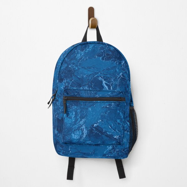 glamour 016 blaue glitzernde Folie Rucksack