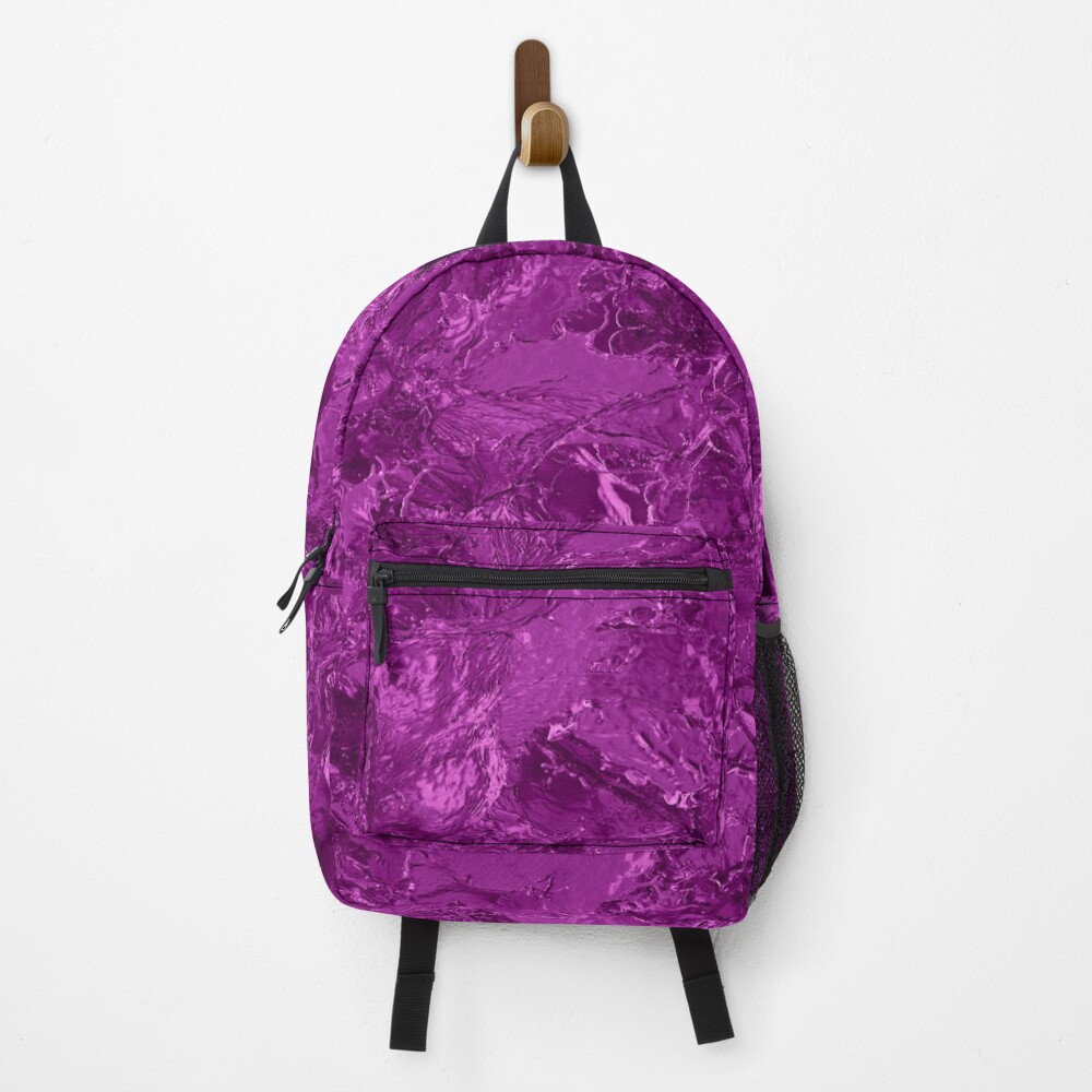 glamour 016 violette glitzernde Folie Rucksack