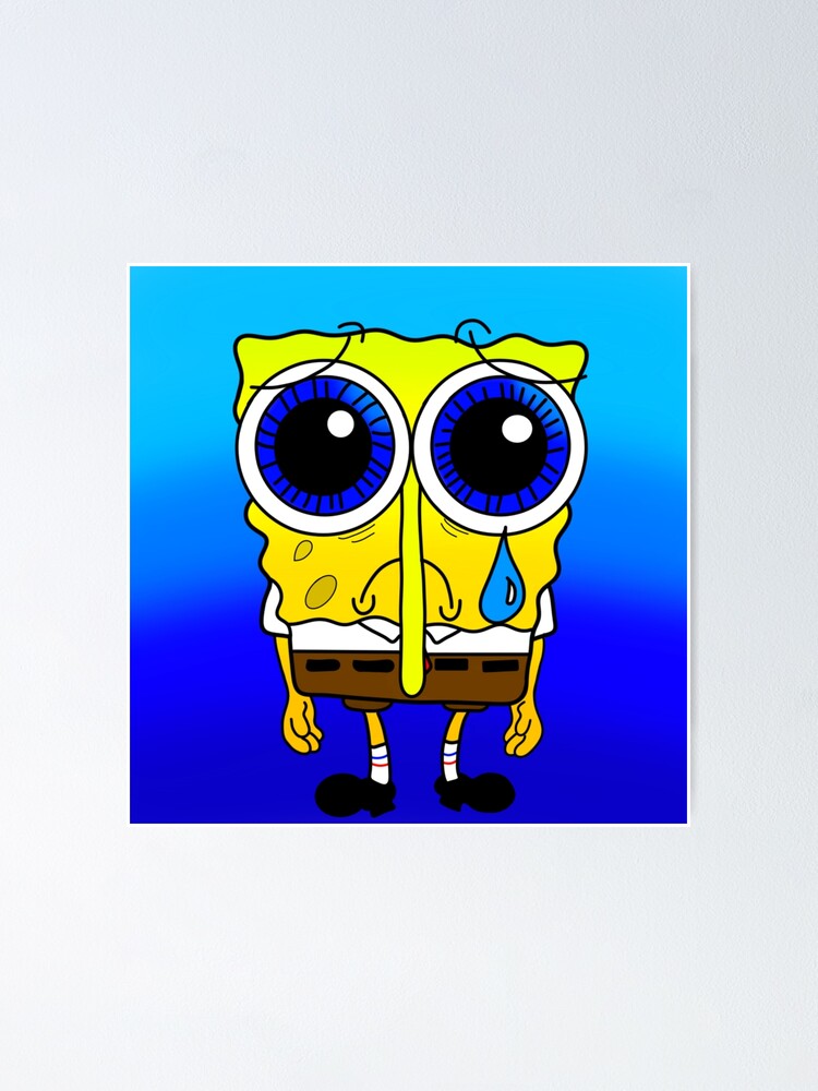 Download Sad Spongebob Working Wallpaper