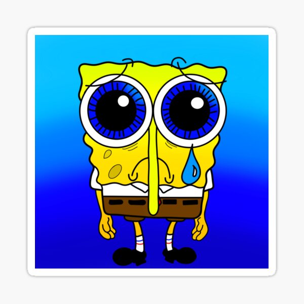 Sad Spongebob Stickers for Sale