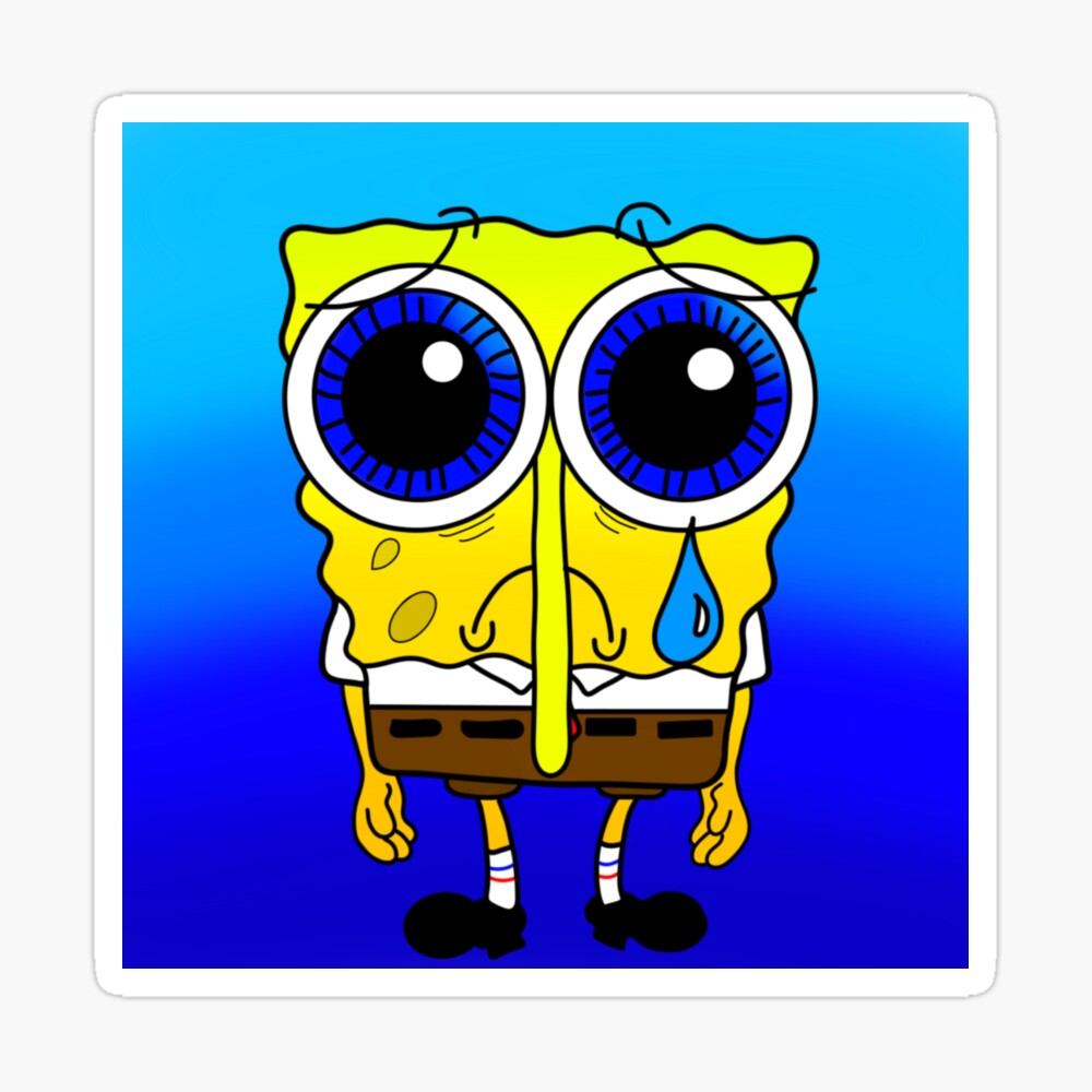 Sad Sponge #1 (Without Background) Magnet for Sale by AlaynaKae