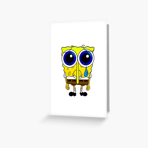 Sad spongebob and patrick | Greeting Card