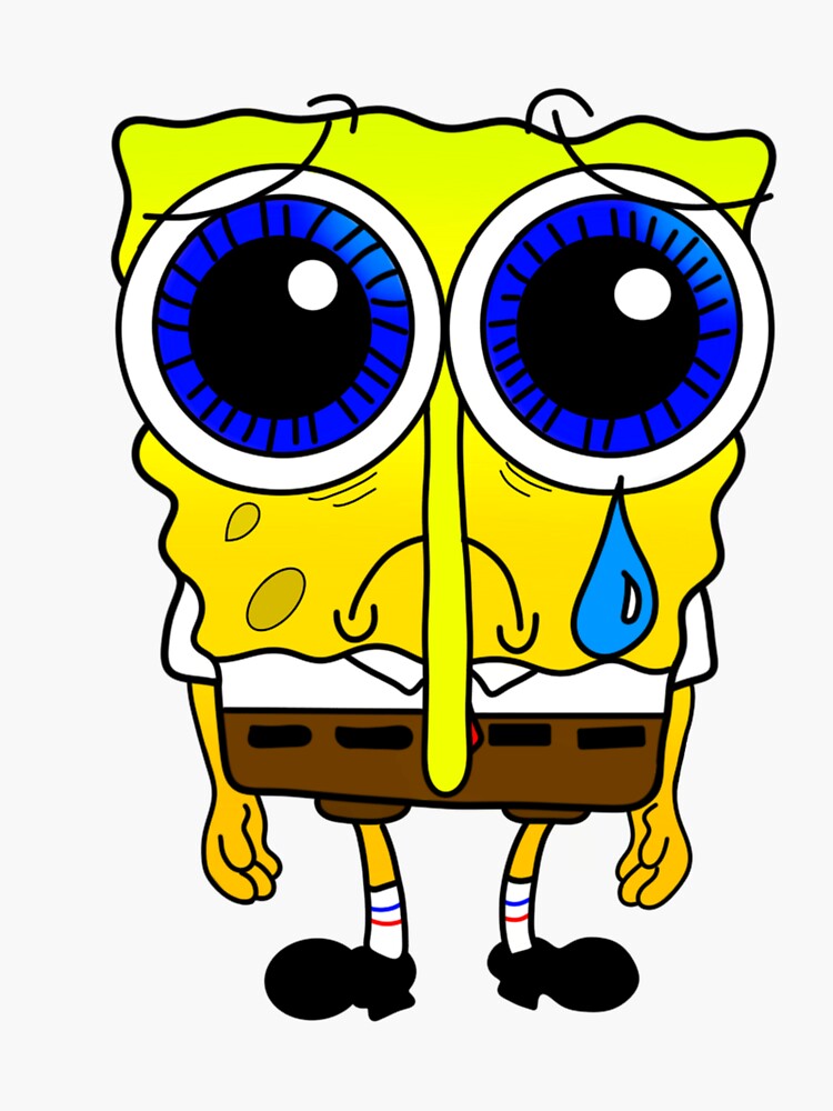 Sad Spongebob Sticker - Sad Spongebob Spongebob meme - Discover