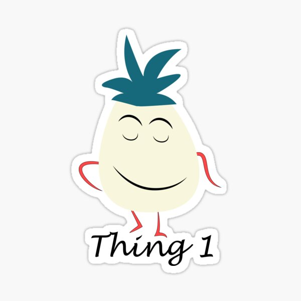 thing 1 and thing 2 stickers for shirts