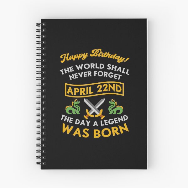 Item preview, April 22nd The Day A Legend Was Born Dragons And Swords Design (Light) designed and sold by Graograman.