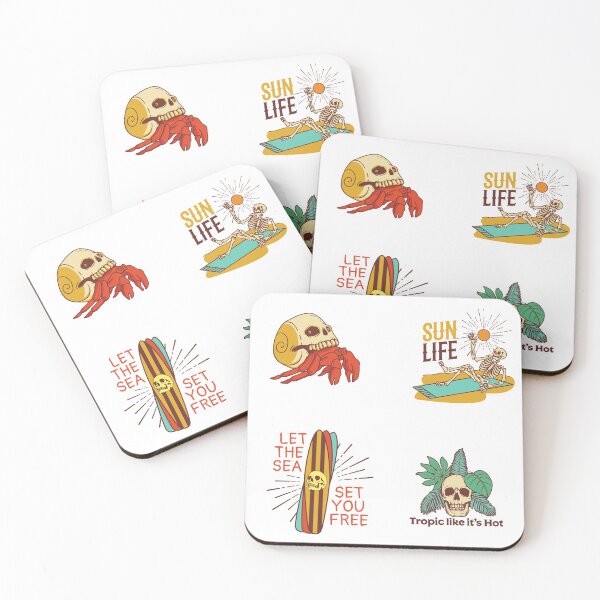 Item preview, Good Vibes Beach Skeleton Packs designed and sold by lodarohit.