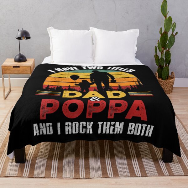 Aperçu de l'œuvre J'ai deux titres Papa et Poppa Funny Fathers Day créée et vendue par melisenda.