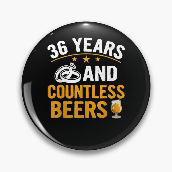 Item preview, 36 Years And Countless Beers 36th Wedding Anniversary Couple  designed and sold by melisenda.