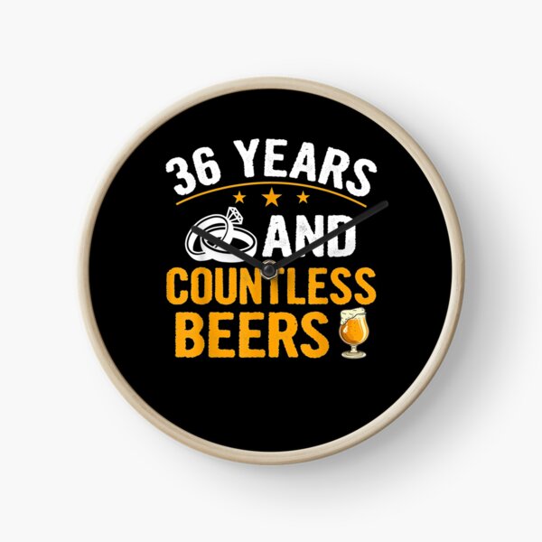 Item preview, 36 Years And Countless Beers 36th Wedding Anniversary Couple  designed and sold by melisenda.
