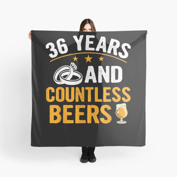Item preview, 36 Years And Countless Beers 36th Wedding Anniversary Couple designed and sold by melisenda.