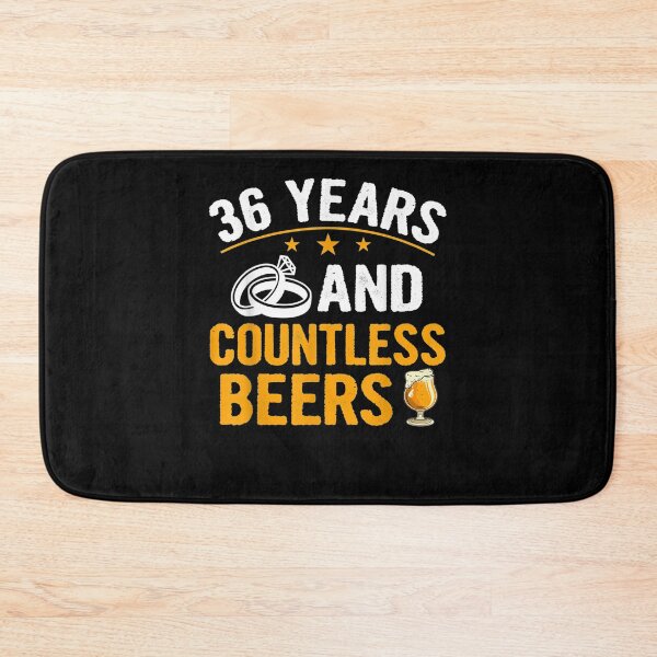 Item preview, 36 Years And Countless Beers 36th Wedding Anniversary Couple  designed and sold by melisenda.