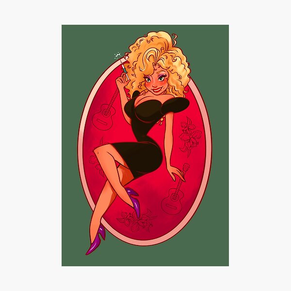 Dolly Parton the Vaccine Queen Photographic Print