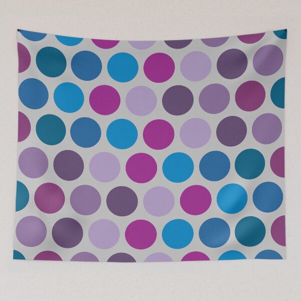 Item preview, Blue Purple Pink Colorful circle pattern designed and sold by BLMcreations.