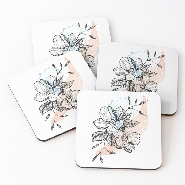 Item preview, Botanical Watercolour Print Black Lines designed and sold by Kylie Martin.