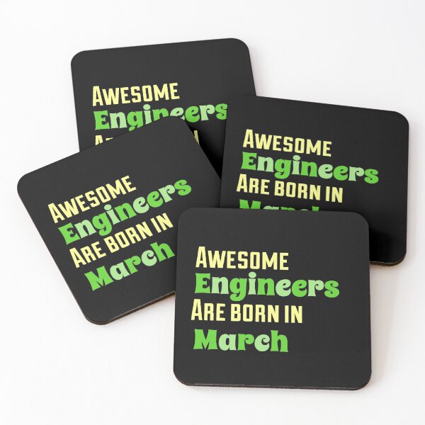 Item preview, Funny Engineering Quote. Awesome Engineers are born in March.  designed and sold by efenem.
