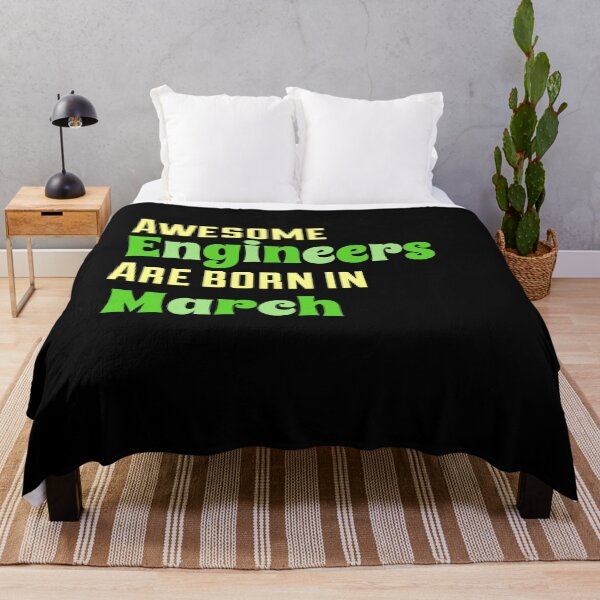 Item preview, Funny Engineering Quote. Awesome Engineers are born in March.  designed and sold by efenem.