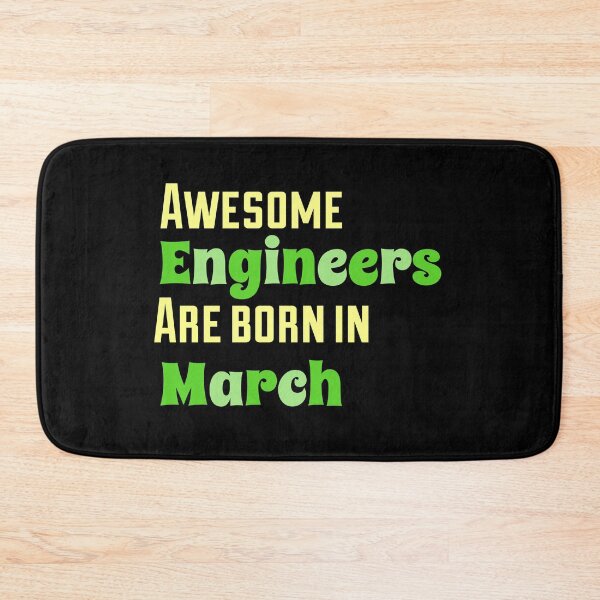 Item preview, Funny Engineering Quote. Awesome Engineers are born in March.  designed and sold by efenem.