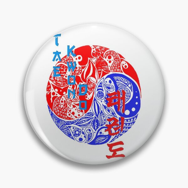 Item preview, Tae Kwon Do Korean Flag - Taekwondo Art - Martial Arts Design designed and sold by Zanshin-Art.