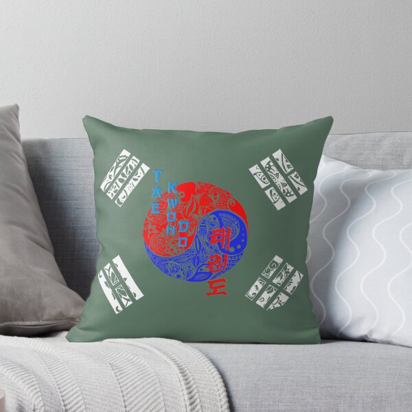 Item preview, Tae Kwon Do Korean Flag - Taekwondo Art - Martial Arts Design designed and sold by Zanshin-Art.
