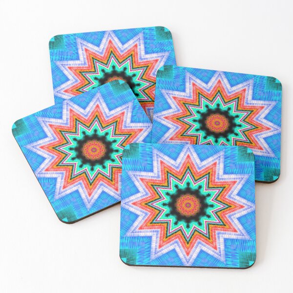 Item preview, Vivid Turquoise and Blue Vibrant Star designed and sold by Kay Patterson.