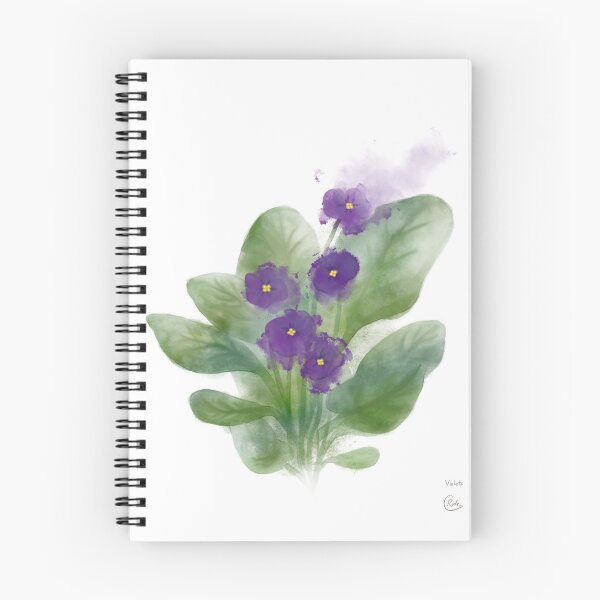 Item preview, African Violets | Watercolour Floral Illustration designed and sold by Chadrick Rode.