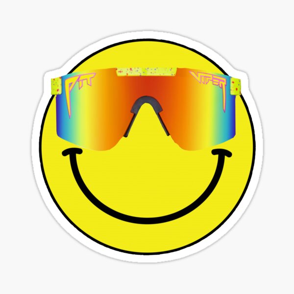 "Pit Viper Smiley Face" Sticker for Sale by ympavalleywrks Redbubble