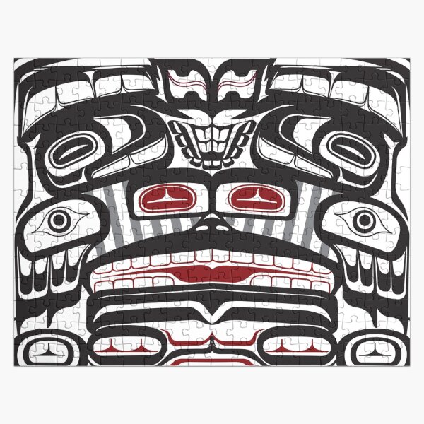 Item preview, Thunderbird Bear Orca Totem Pole, coastal Salish Haida pacific north west formline design native american designed and sold by cascadiadesigns.