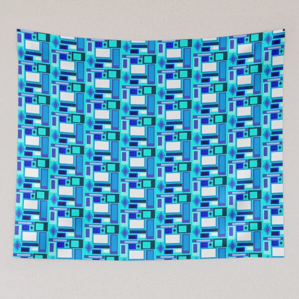 Item preview, ABSTRACT PATCHWORK BLUE designed and sold by MELTBBROSE.
