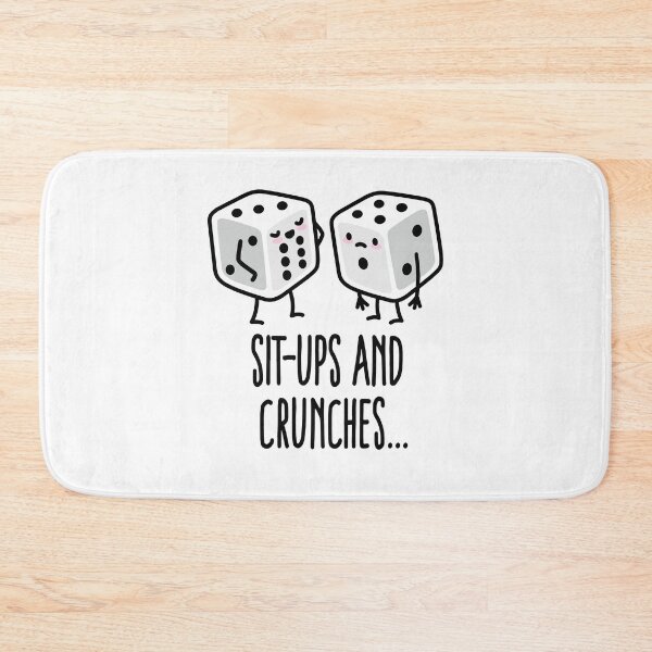 Item preview, Sit-ups and Crunches funny gym dices Six pack abs designed and sold by LaundryFactory.