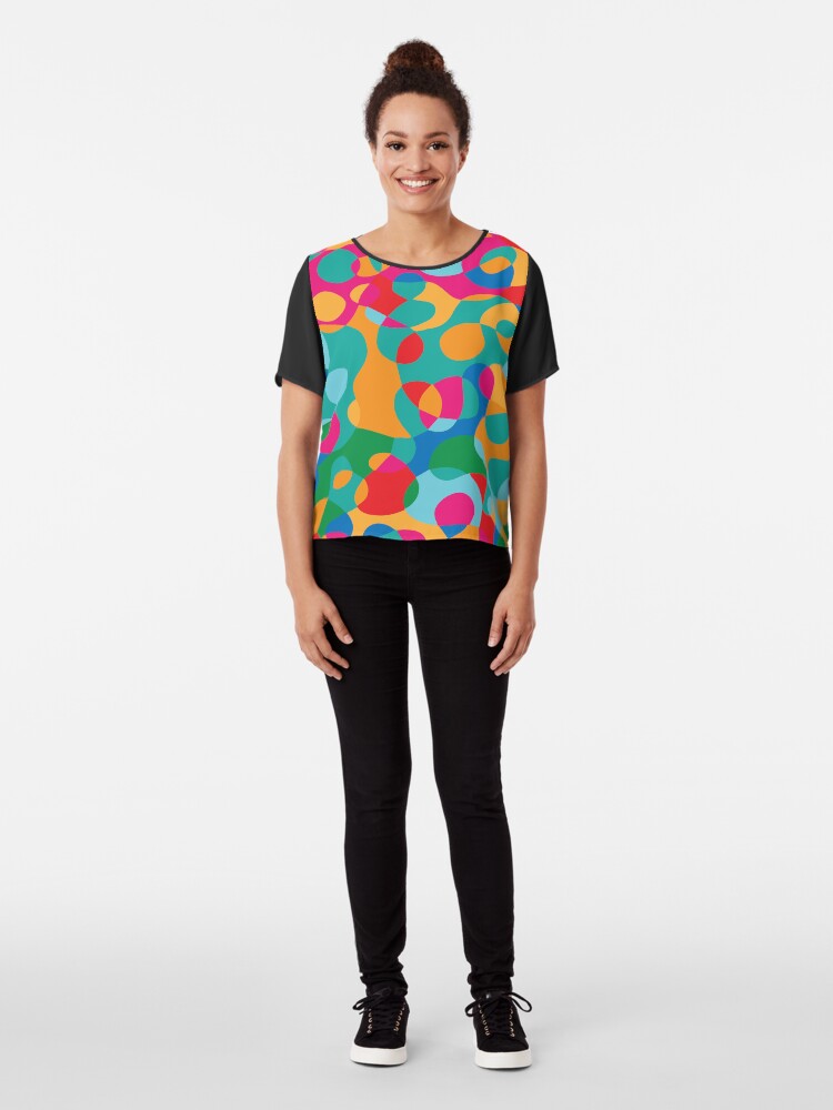Alternate view of Jelly Bean SPLAT Chiffon Top