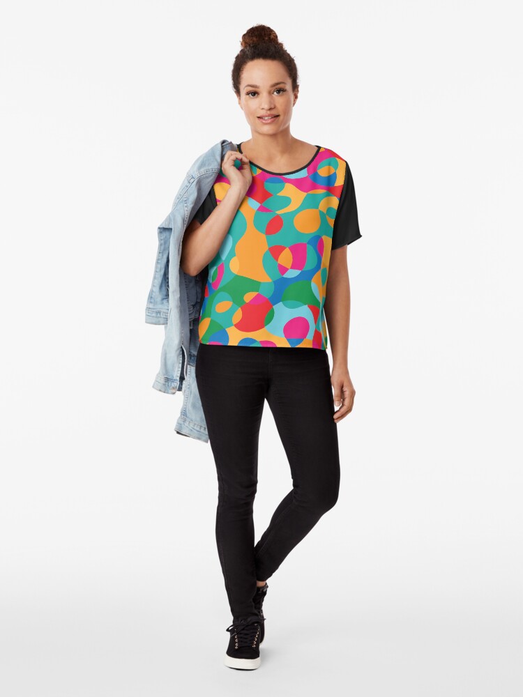 Alternate view of Jelly Bean SPLAT Chiffon Top