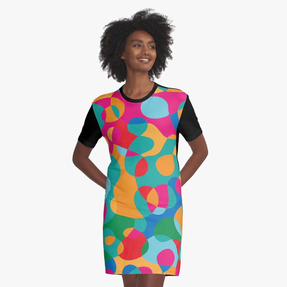 Jelly Bean SPLAT Graphic T-Shirt Dress