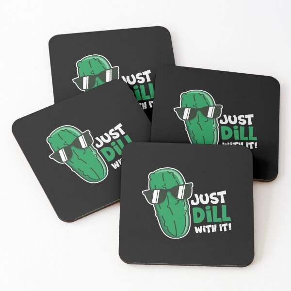 Item preview, Dill With It Funny and Cool Pickle Pun designed and sold by Scratches Tees.